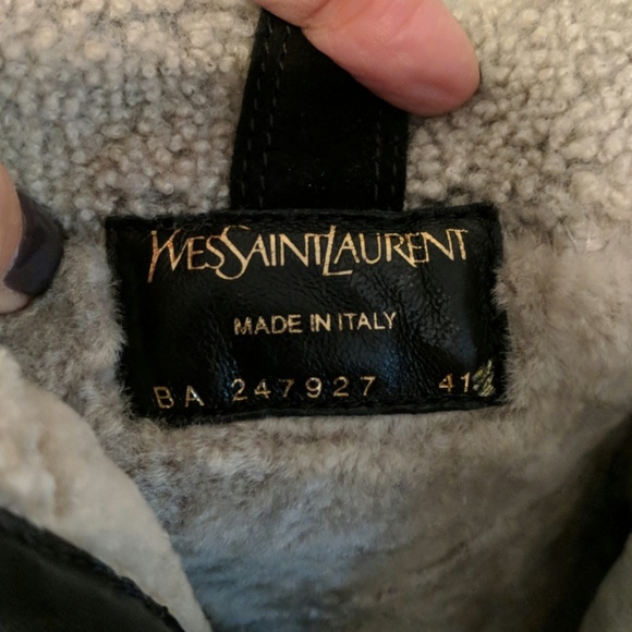 YSL black suede Aspen wedge boots 41 - Picture 3 of 6